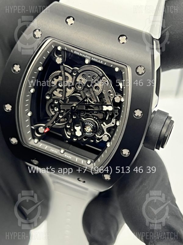 Товар Richard Mille RM 055 Black White Art 9708 Фото 3 - Richard Mille RM 055 Black White Art 9708
