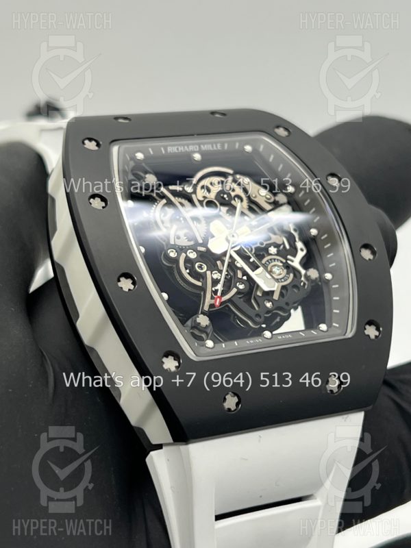 Товар Richard Mille RM 055 Black White Art 9708 Фото 6 - Richard Mille RM 055 Black White Art 9708