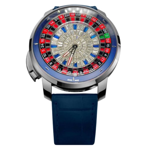 Товар Jacob & Co Casino 44mm CA100.40.AB Blue Steel Фото 1 - Jacob & Co Casino 44mm CA100.40.AB Blue Steel
