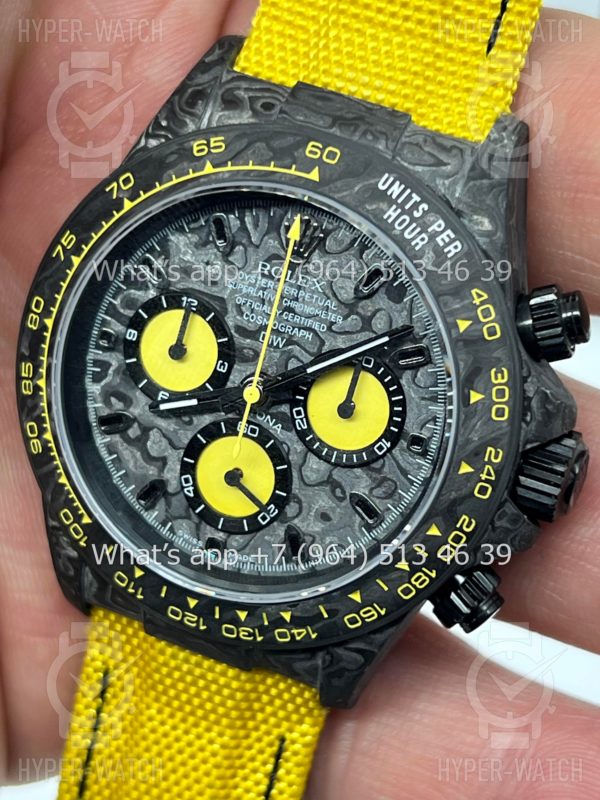 Товар Rolex Cosmograph Daytona Carbon DIW “ALL CARBON LEMON EDITION" Black Фото 7 - Rolex Cosmograph Daytona Carbon DIW “ALL CARBON LEMON EDITION" Black
