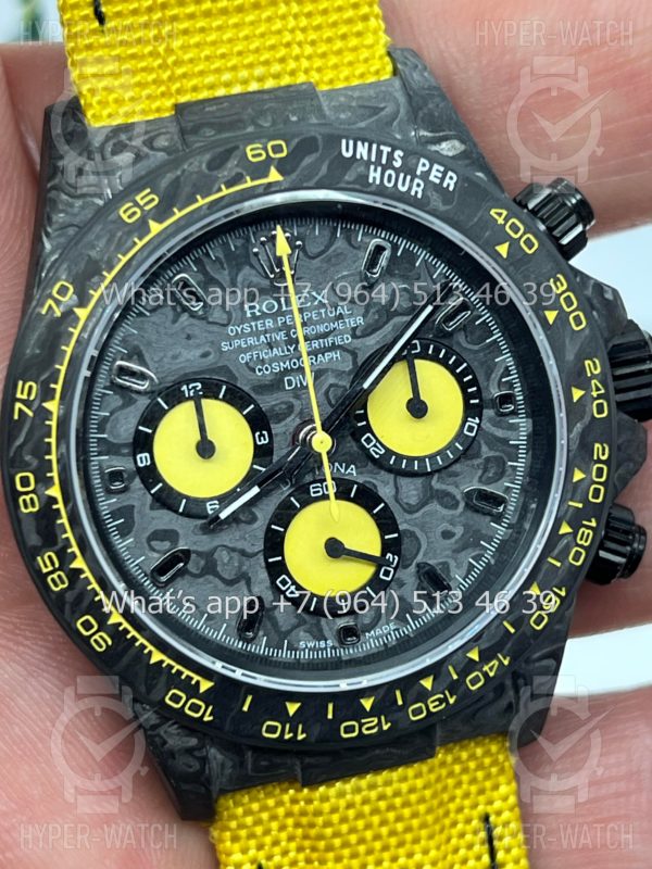 Товар Rolex Cosmograph Daytona Carbon DIW “ALL CARBON LEMON EDITION" Black Фото 8 - Rolex Cosmograph Daytona Carbon DIW “ALL CARBON LEMON EDITION" Black
