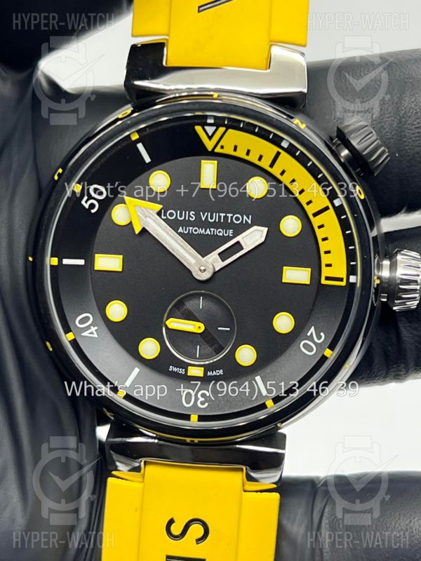 Товар Louis Vuitton Tambour Diver 44mm QA122A Yellow Фото 2 - Louis Vuitton Tambour Diver 44mm QA122A Yellow