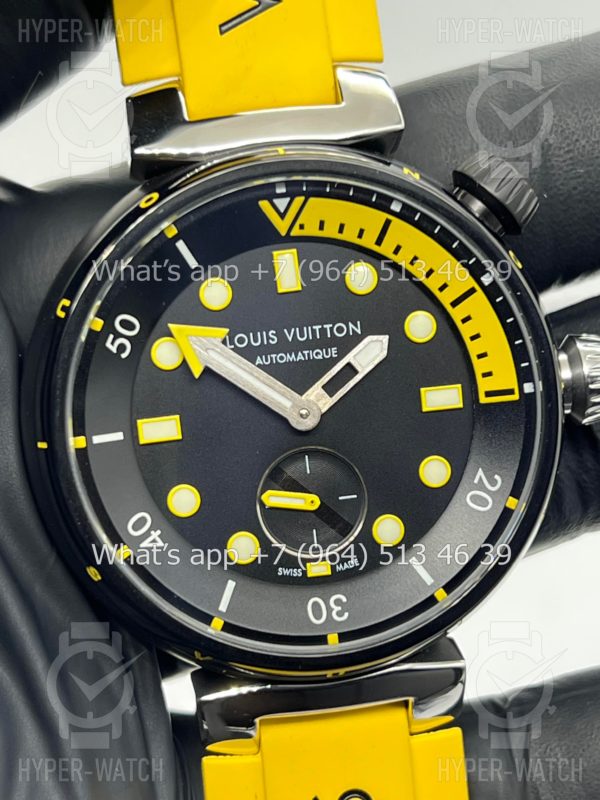 Товар Louis Vuitton Tambour Diver 44mm QA122A Yellow Фото 3 - Louis Vuitton Tambour Diver 44mm QA122A Yellow