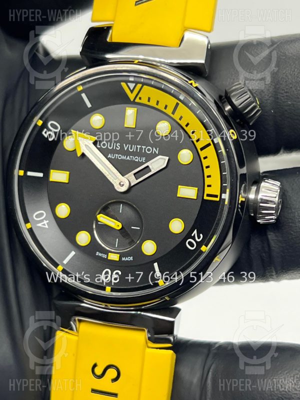 Товар Louis Vuitton Tambour Diver 44mm QA122A Yellow Фото 4 - Louis Vuitton Tambour Diver 44mm QA122A Yellow