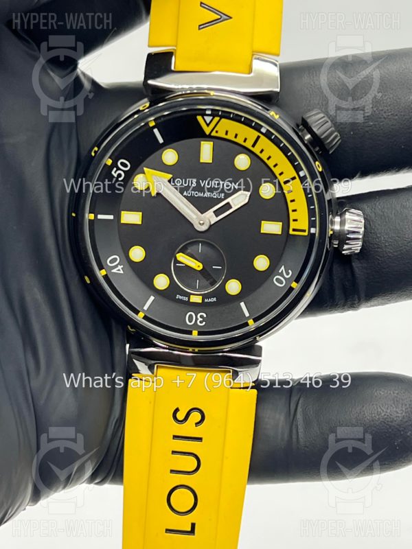 Товар Louis Vuitton Tambour Diver 44mm QA122A Yellow Фото 5 - Louis Vuitton Tambour Diver 44mm QA122A Yellow