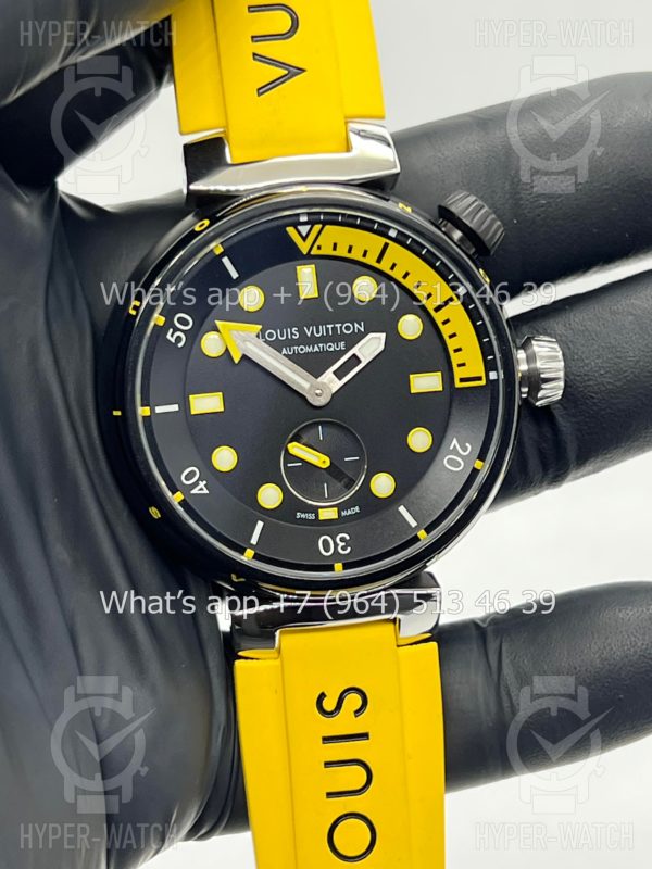 Товар Louis Vuitton Tambour Diver 44mm QA122A Yellow Фото 6 - Louis Vuitton Tambour Diver 44mm QA122A Yellow