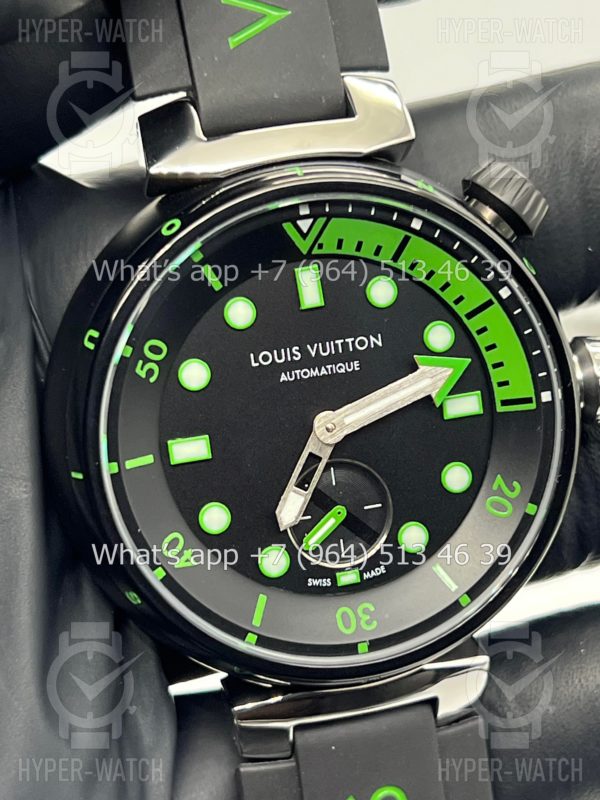 Товар Louis Vuitton Tambour Diver 44mm Green Фото 4 - Louis Vuitton Tambour Diver 44mm Green