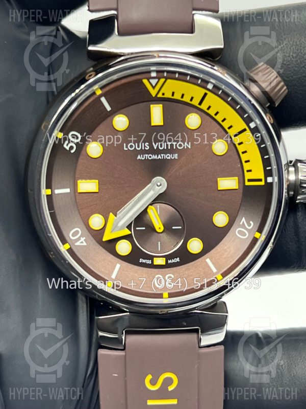 Товар Louis Vuitton Tambour Diver 44mm Brown Фото 3 - Louis Vuitton Tambour Diver 44mm Brown