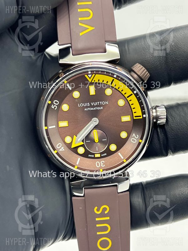 Товар Louis Vuitton Tambour Diver 44mm Brown Фото 7 - Louis Vuitton Tambour Diver 44mm Brown