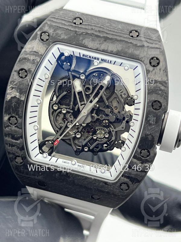 Товар Richard Mille RM 055 Carbon Black White Art 10254 Фото 4 - Richard Mille RM 055 Carbon Black White Art 10254