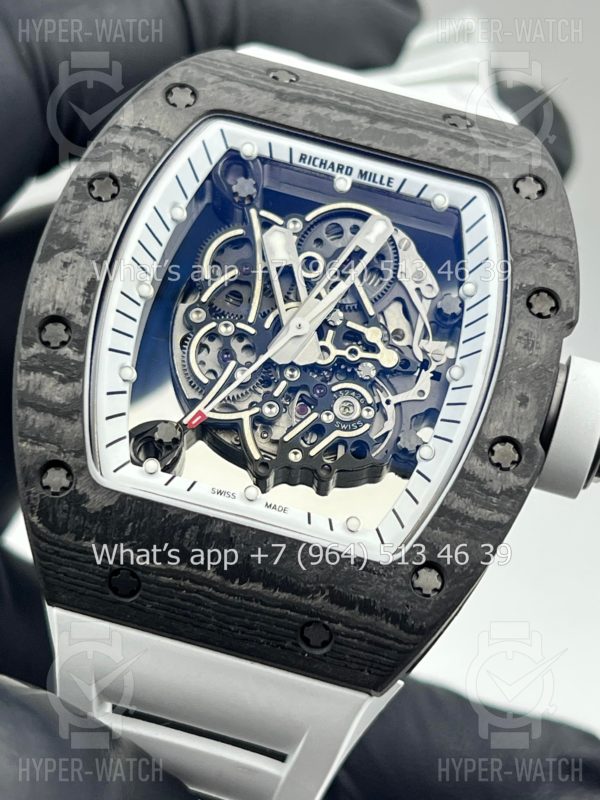 Товар Richard Mille RM 055 Carbon Black White Art 10254 Фото 5 - Richard Mille RM 055 Carbon Black White Art 10254