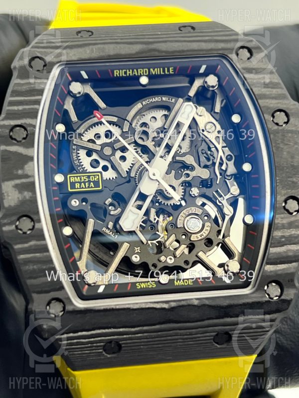 Товар Richard Mille RM 035-02 Rafa Carbon Yellow Art 10257 Фото 5 - Richard Mille RM 035-02 Rafa Carbon Yellow Art 10257
