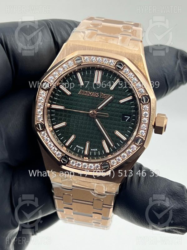 Фото 5 - Audemars Piguet Royal Oak 37mm 15551OR.ZZ.1356OR.06 Steel Green