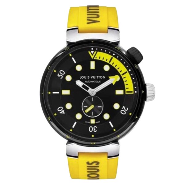 Товар Louis Vuitton Tambour Diver 44mm QA122A Yellow Фото 1 - Louis Vuitton Tambour Diver 44mm QA122A Yellow