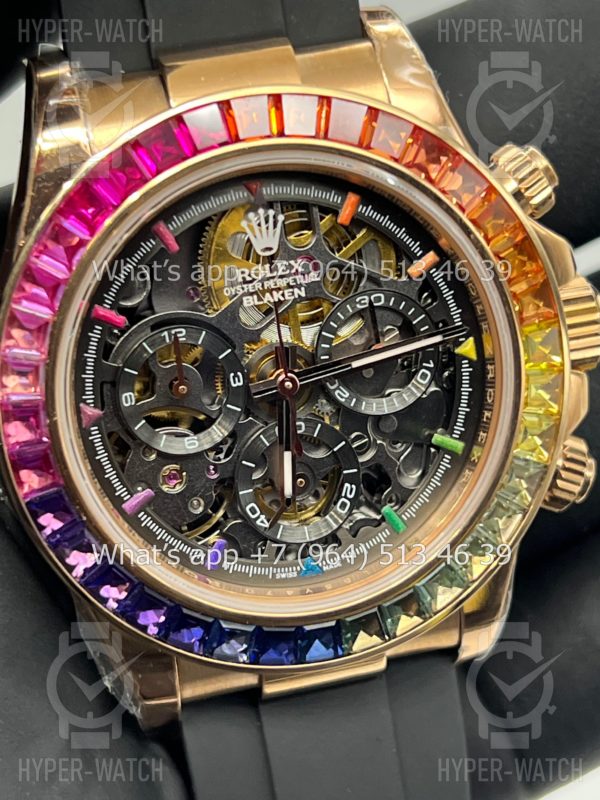 Товар Rolex Cosmograph Daytona 40mm Blaken Skeleton Gold Art 10627 Фото 4 - Rolex Cosmograph Daytona 40mm Blaken Skeleton Gold Art 10627