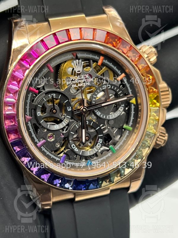 Товар Rolex Cosmograph Daytona 40mm Blaken Skeleton Gold Art 10627 Фото 9 - Rolex Cosmograph Daytona 40mm Blaken Skeleton Gold Art 10627