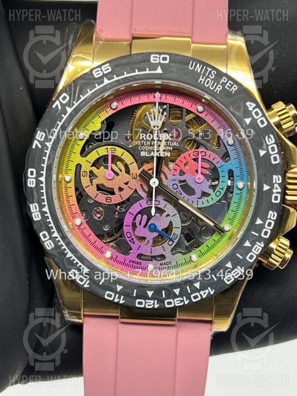 Фото 7 - Rolex Cosmograph Daytona 40mm Blaken Skeleton Pink Art 10626