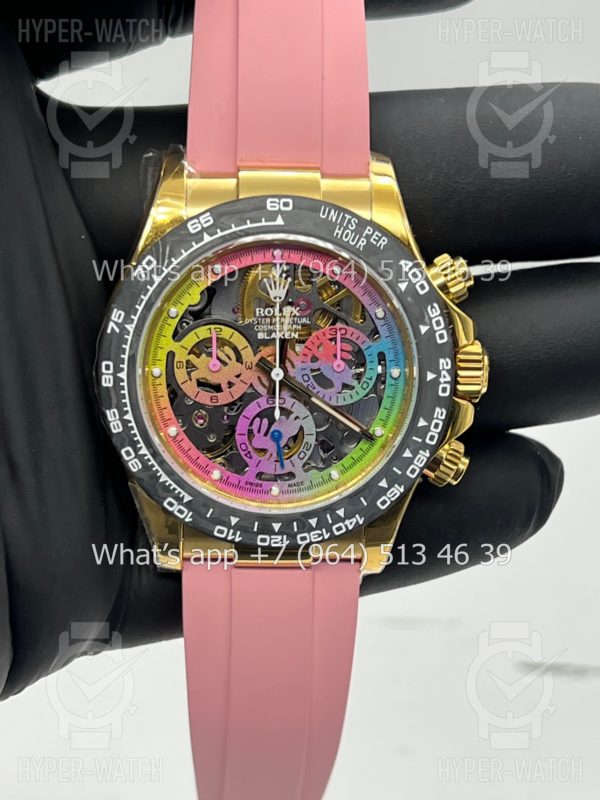 Фото 8 - Rolex Cosmograph Daytona 40mm Blaken Skeleton Pink Art 10626