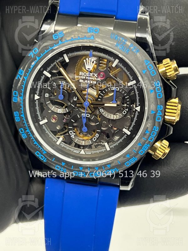 Товар Rolex Cosmograph Daytona 40mm Blaken Skeleton Blue Art 10625 Фото 3 - Rolex Cosmograph Daytona 40mm Blaken Skeleton Blue Art 10625