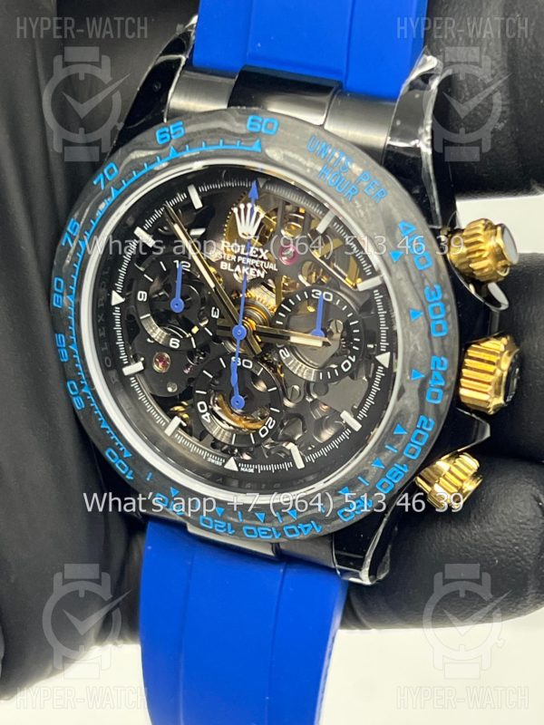 Товар Rolex Cosmograph Daytona 40mm Blaken Skeleton Blue Art 10625 Фото 7 - Rolex Cosmograph Daytona 40mm Blaken Skeleton Blue Art 10625