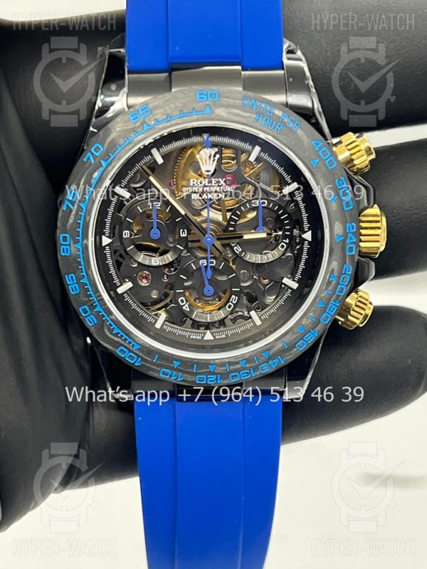 Товар Rolex Cosmograph Daytona 40mm Blaken Skeleton Blue Art 10625 Фото 10 - Rolex Cosmograph Daytona 40mm Blaken Skeleton Blue Art 10625