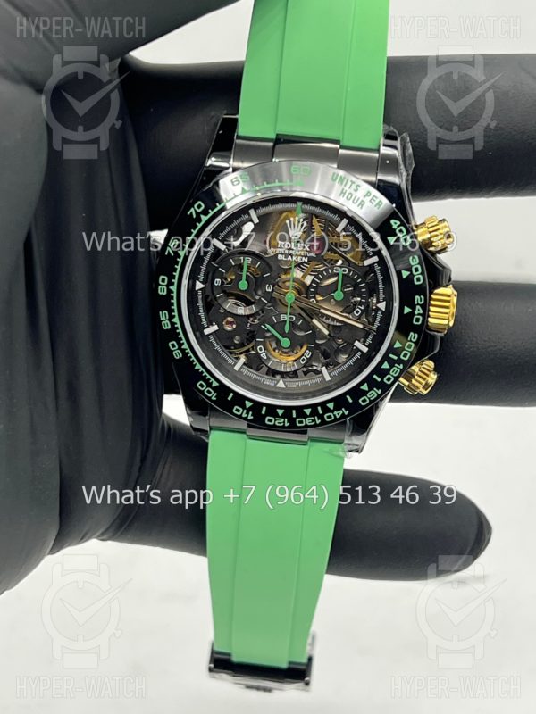 Товар Rolex Cosmograph Daytona 40mm Blaken Skeleton Green Art 10624 Фото 10 - Rolex Cosmograph Daytona 40mm Blaken Skeleton Green Art 10624