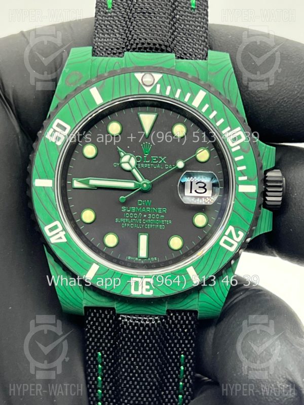 Фото 2 - Rolex Submariner 40mm Carbon DIW Green