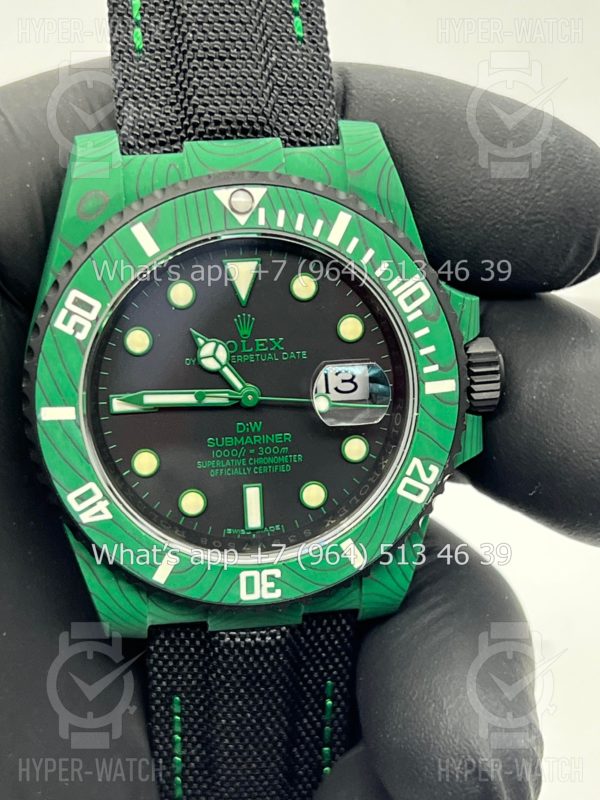 Фото 6 - Rolex Submariner 40mm Carbon DIW Green