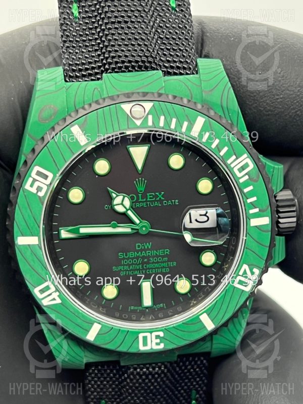 Фото 7 - Rolex Submariner 40mm Carbon DIW Green