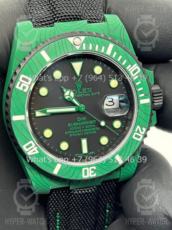 Фото 8 - Rolex Submariner 40mm Carbon DIW Green