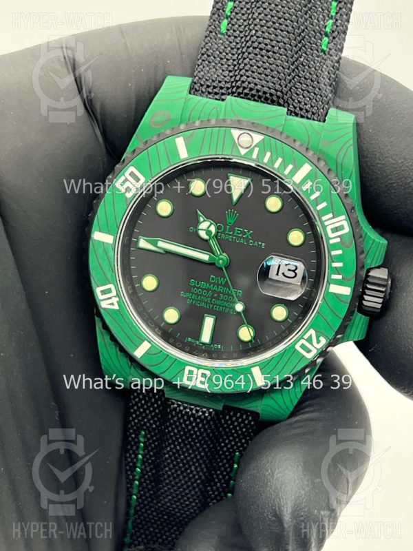 Фото 9 - Rolex Submariner 40mm Carbon DIW Green