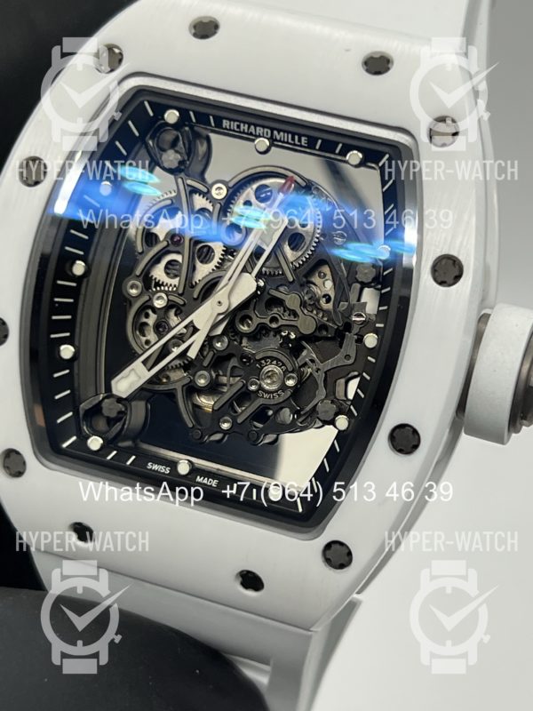 Товар Richard Mille RM 055 White Bubba Watson Ceramic Art 10600 Фото 7 - Richard Mille RM 055 White Bubba Watson Ceramic Art 10600