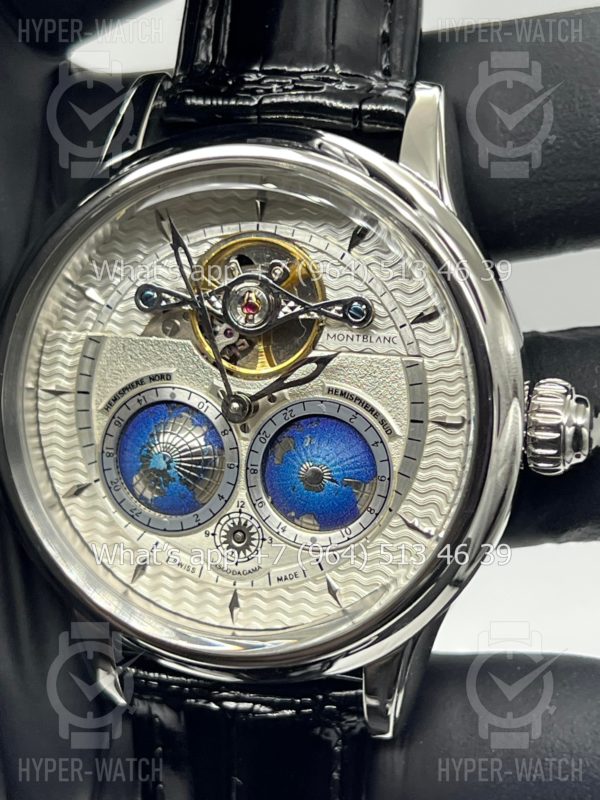 Фото 3 - Montblanc Collection Villeret Tourbillon Cylindrique NightSky Geospheres 44mm Art 10750