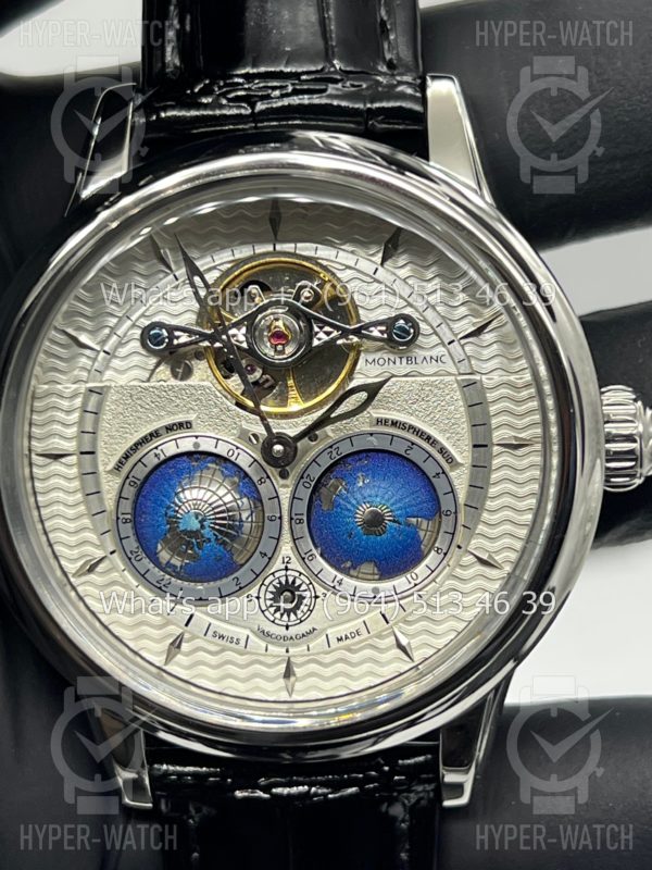 Фото 4 - Montblanc Collection Villeret Tourbillon Cylindrique NightSky Geospheres 44mm Art 10750