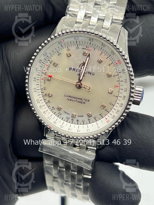 Товар Breitling Navitimer 35mm A17395211A1A1 Pearl Фото 3 - Breitling Navitimer 35mm A17395211A1A1 Pearl