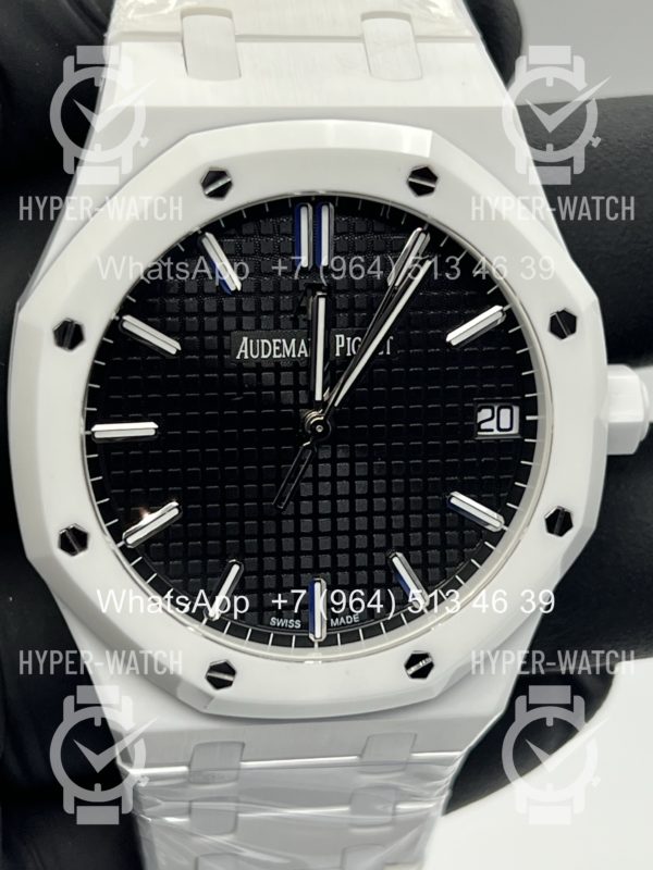 Товар Audemars Piguet Royal Oak 41mm 15500ST White Black Фото 8 - Audemars Piguet Royal Oak 41mm 15500ST White Black