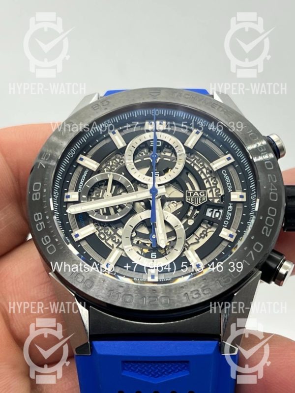Товар TAG Heuer Carrera 45mm CAR2A1T.FT6052 Blue Steel Фото 3 - TAG Heuer Carrera 45mm CAR2A1T.FT6052 Blue Steel