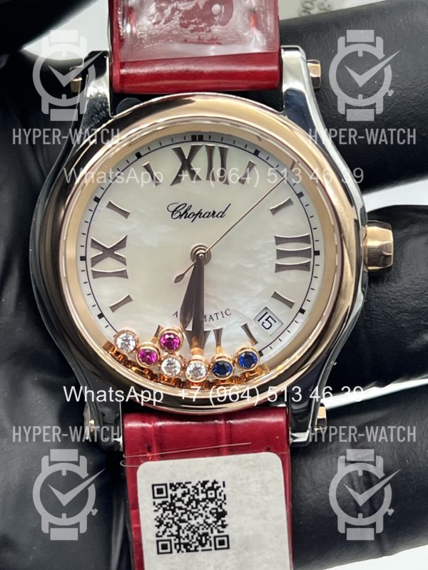 Товар Chopard Happy Sport 36mm 278559-6021 Red Steel Фото 2 - Chopard Happy Sport 36mm 278559-6021 Red Steel