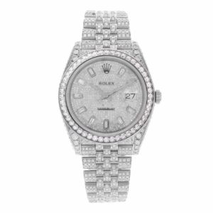 Фото 36 - Rolex DateJust 41mm 126300 Custom Diamonds Steel