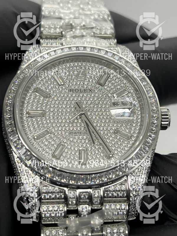 Фото 5 - Rolex DateJust 41mm 126300 Custom Diamonds Steel