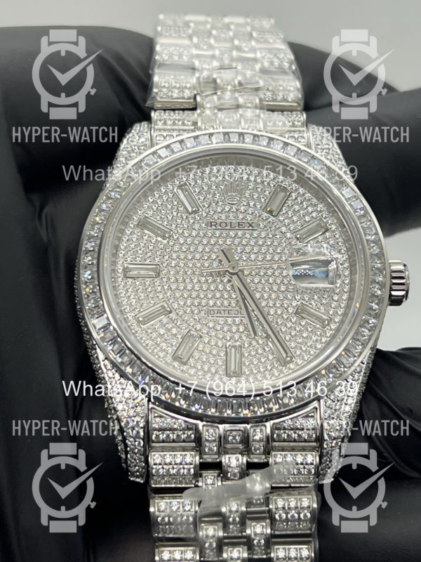 Фото 9 - Rolex DateJust 41mm 126300 Custom Diamonds Steel