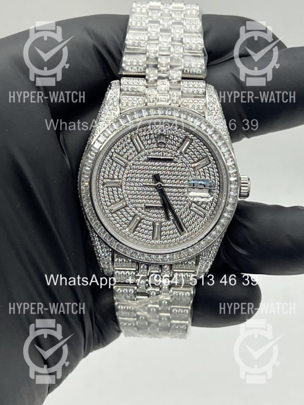 Фото 10 - Rolex DateJust 41mm 126300 Custom Diamonds Steel