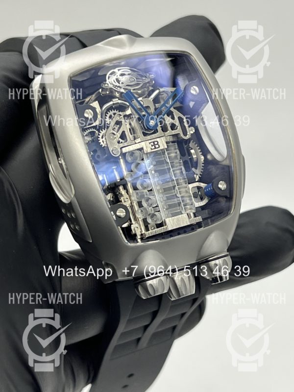 Товар JACOB & Co Bugatti Chiron BU200.20 Steel Black Фото 2 - JACOB & Co Bugatti Chiron BU200.20 Steel Black