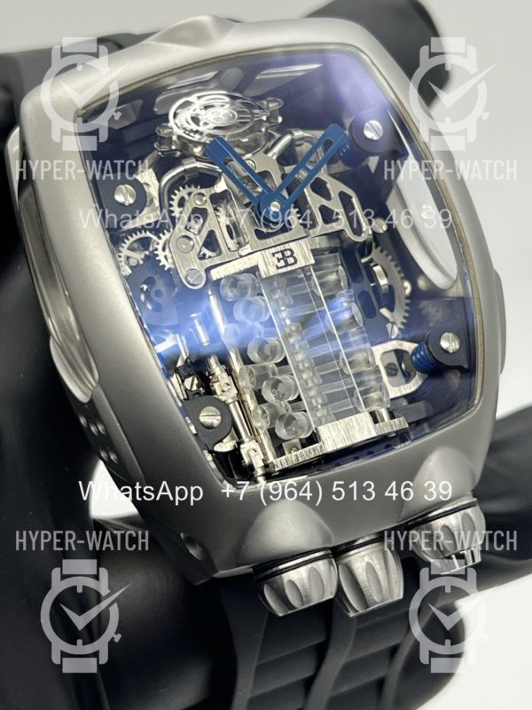 Товар JACOB & Co Bugatti Chiron BU200.20 Steel Black Фото 3 - JACOB & Co Bugatti Chiron BU200.20 Steel Black