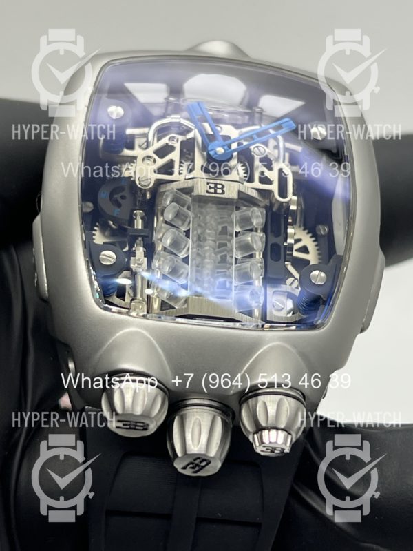Товар JACOB & Co Bugatti Chiron BU200.20 Steel Black Фото 4 - JACOB & Co Bugatti Chiron BU200.20 Steel Black