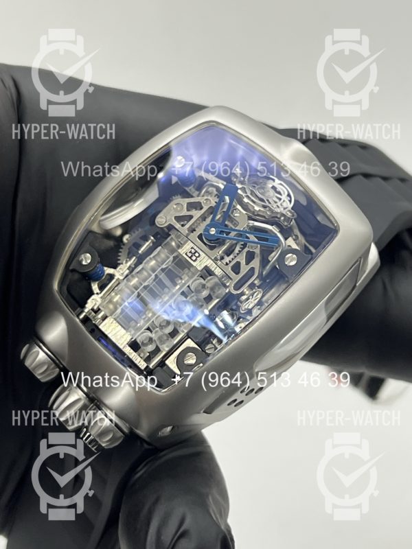 Товар JACOB & Co Bugatti Chiron BU200.20 Steel Black Фото 8 - JACOB & Co Bugatti Chiron BU200.20 Steel Black