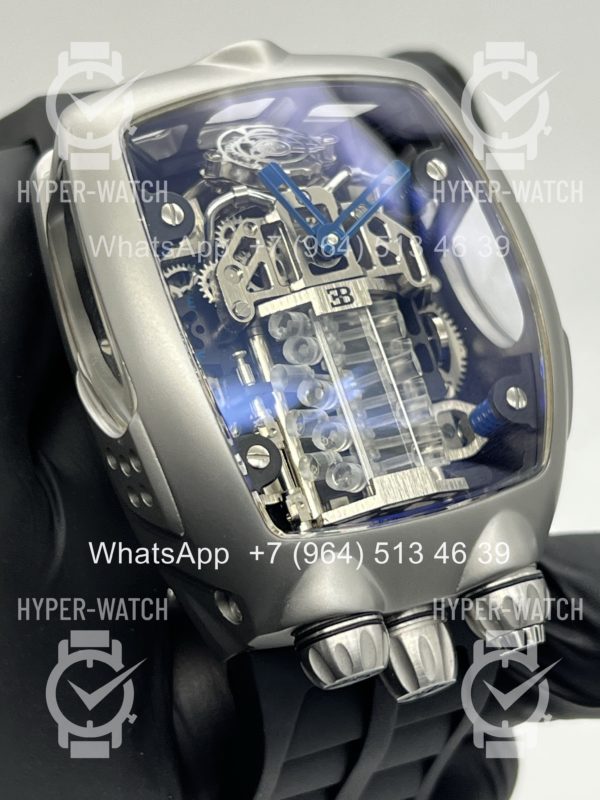 Товар JACOB & Co Bugatti Chiron BU200.20 Steel Black Фото 10 - JACOB & Co Bugatti Chiron BU200.20 Steel Black