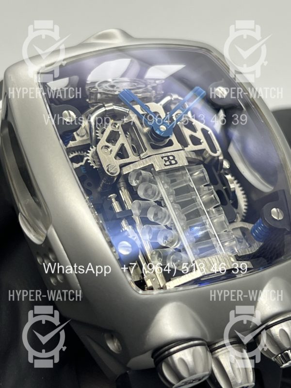 Товар JACOB & Co Bugatti Chiron BU200.20 Steel Black Фото 14 - JACOB & Co Bugatti Chiron BU200.20 Steel Black
