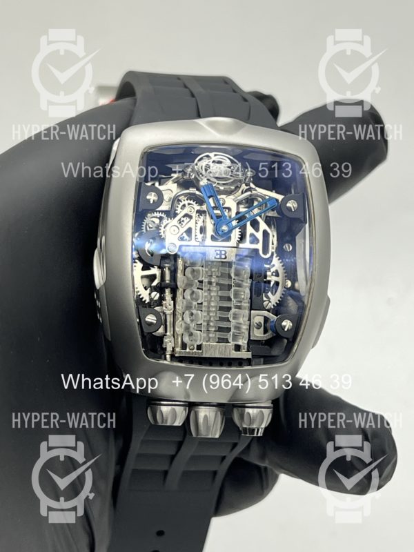 Товар JACOB & Co Bugatti Chiron BU200.20 Steel Black Фото 15 - JACOB & Co Bugatti Chiron BU200.20 Steel Black