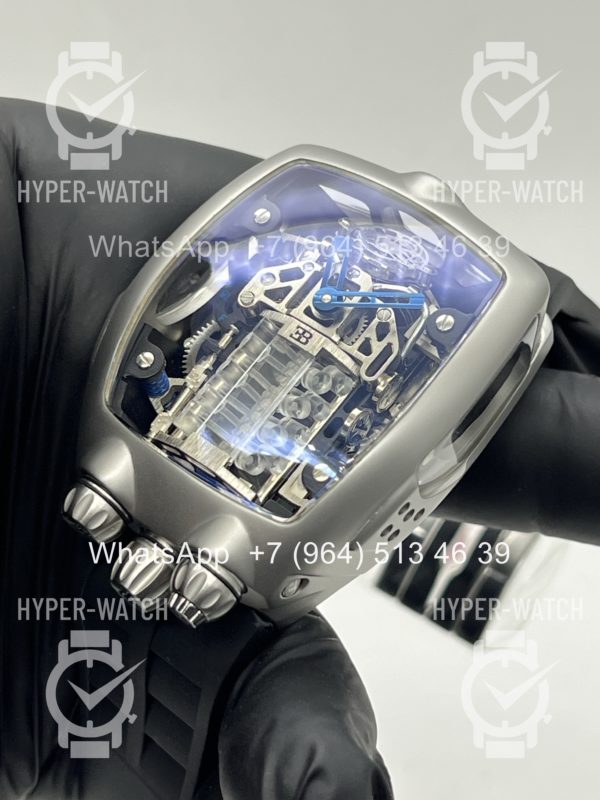 Товар JACOB & Co Bugatti Chiron BU200.20 Steel Black Фото 16 - JACOB & Co Bugatti Chiron BU200.20 Steel Black